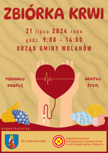 zbiórka krwi lipiec 2024