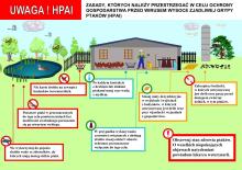 Zasady, których należy przestrzegać w celu ochrony gospodarstwa przed wirusem wysoce zjadliwej grypy ptaków (HPAI)